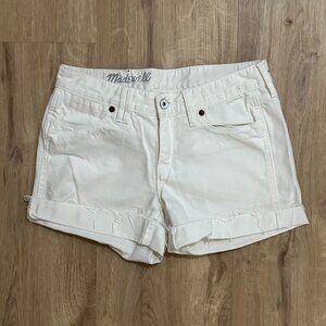 Madewell Jean Shorts in White - 26